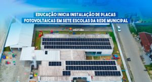 Educação inicia instalação de placas fotovoltaicas em sete escolas da rede municipal