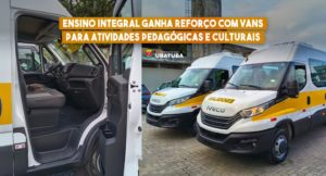 Ensino integral ganha reforço com vans para atividades pedagógicas e culturais
